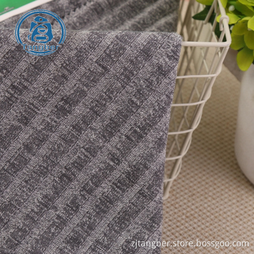Tissu hacci personnalisé 100% coton rayé textile